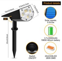 solar led tuinspot details